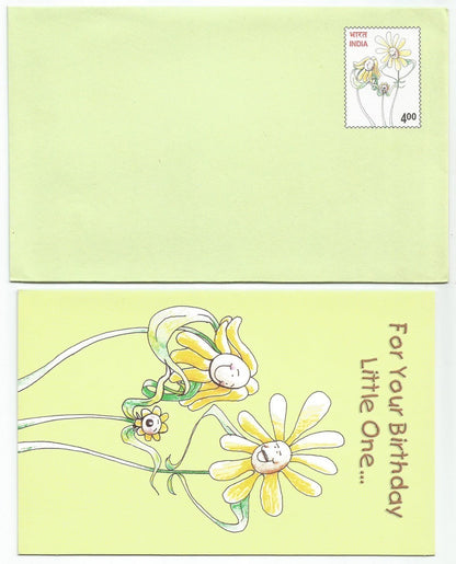 India 21 diff prepaid 4R envelopes issues all with matching greeting cards