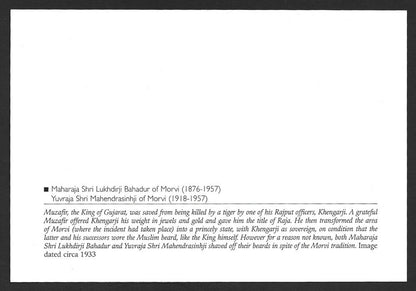 India 2010 Princely States maxi card - Maharaja Shri Lukhdirji Bahadur of Morvi