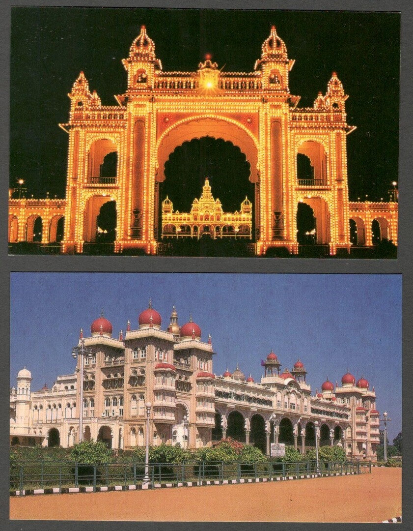 AOP India vintage set of 10 postcards MYSORE