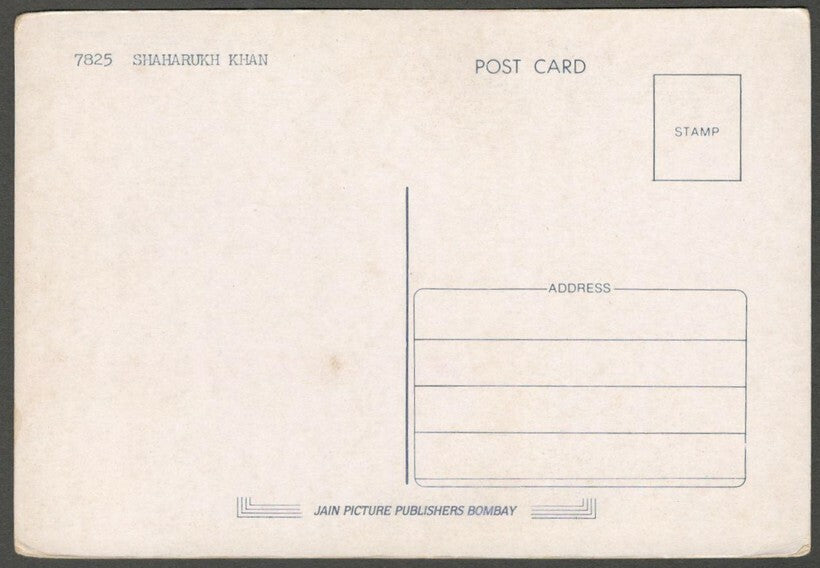 AOP India Bollywood SHAH RUKH KHAN vintage postcard 