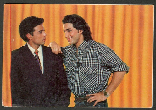 AOP India Bollywood SAIF ALI KHAN & ATUL AGNIHOTRI vintage postcard 