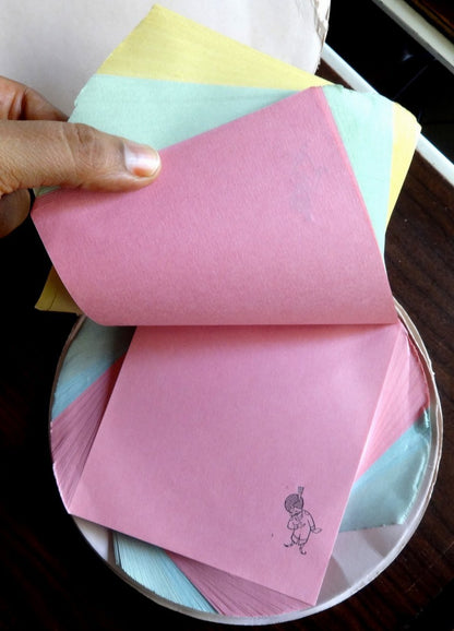 Air India vintage novelty pad of multicolour notes