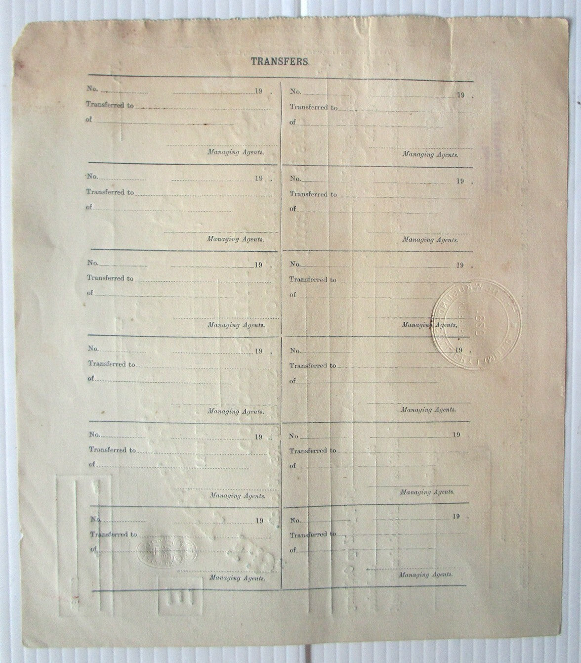 India New Kusunda Colliery Ltd 1920 share certificate No -431