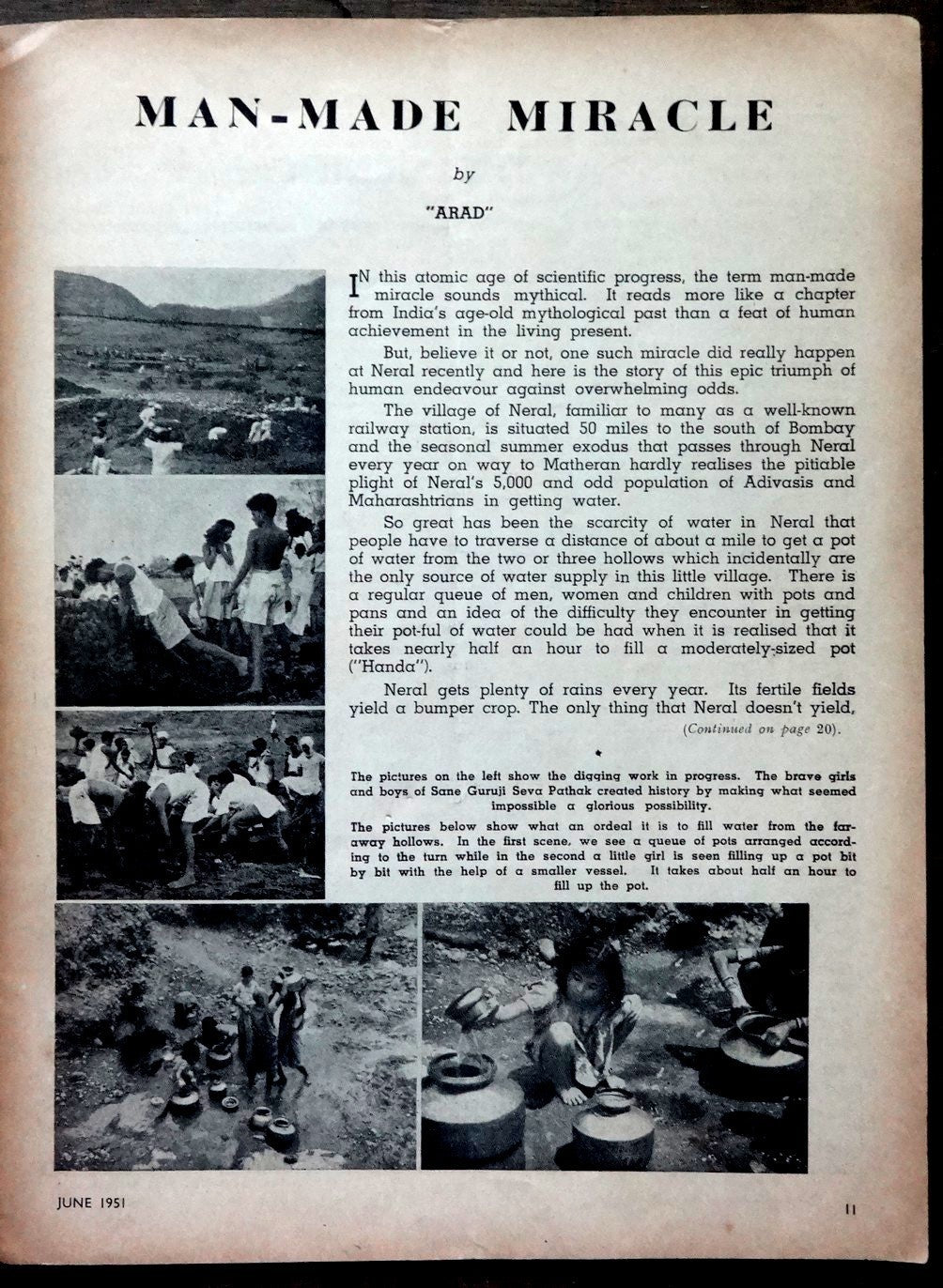 India June 1951 GREEN LEAF cinema & social magazine