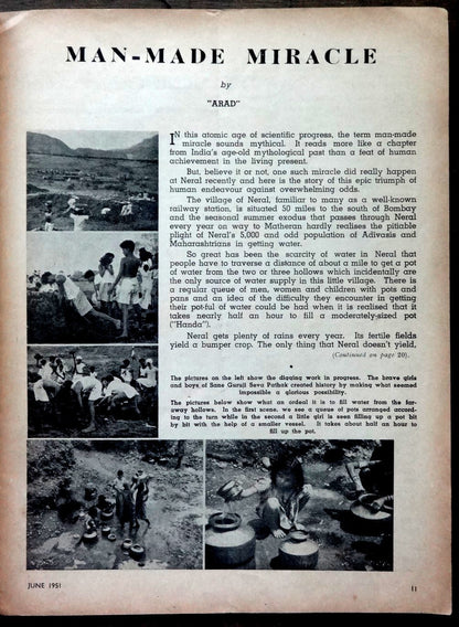 India June 1951 GREEN LEAF cinema & social magazine