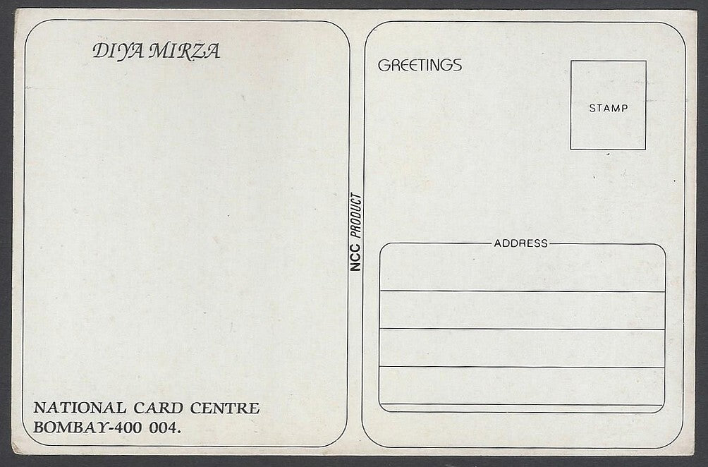 AOP India Bollywood  DIA MIRZA vintage postcard