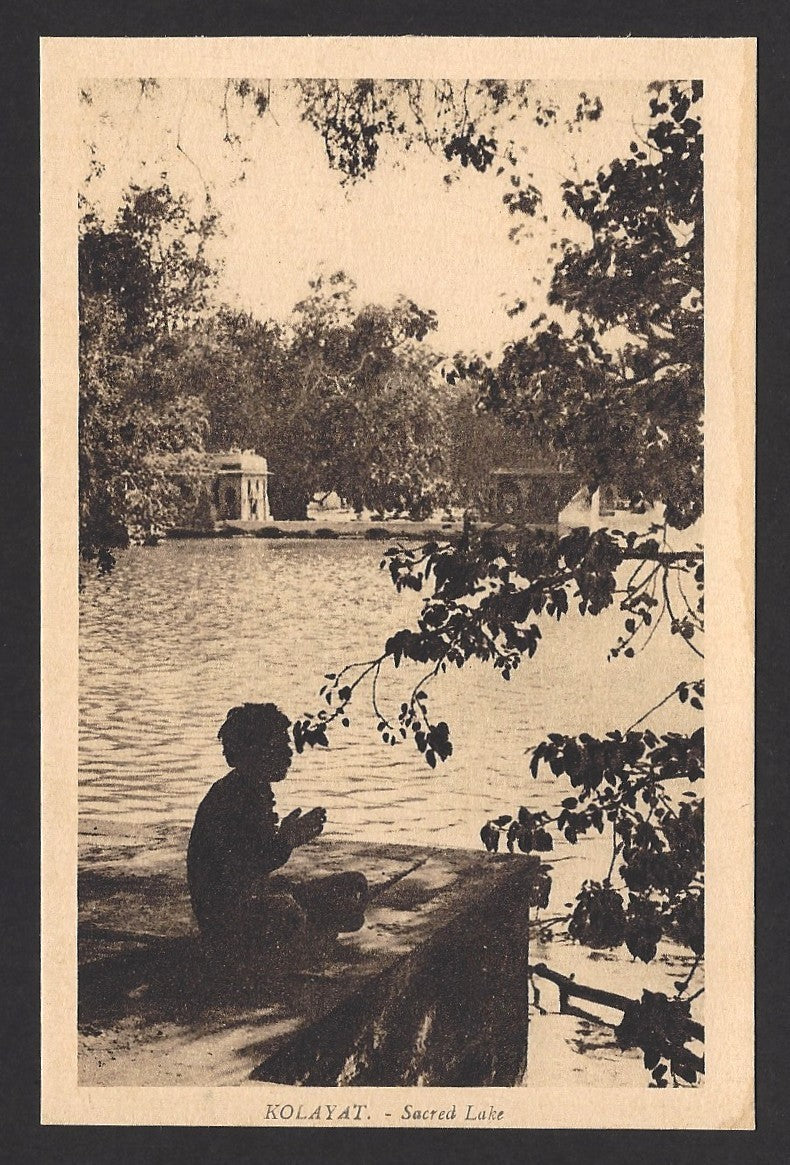India Bikaner State vintage postcard Scared Lake