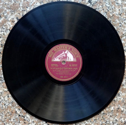 India HMV 78rpm record. Movie Bhabi 1938 Franz Osten Renukadevi P Jairaj