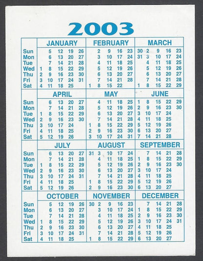 AOP India Bollywood 1996 -2004  Pocket Calender - GOVINDA (7)