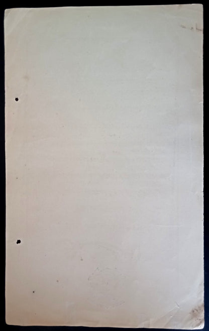 India 1915 PROCLAIMATION poster banning seditious Gurmukhi pamphlet INDAR AKHARA