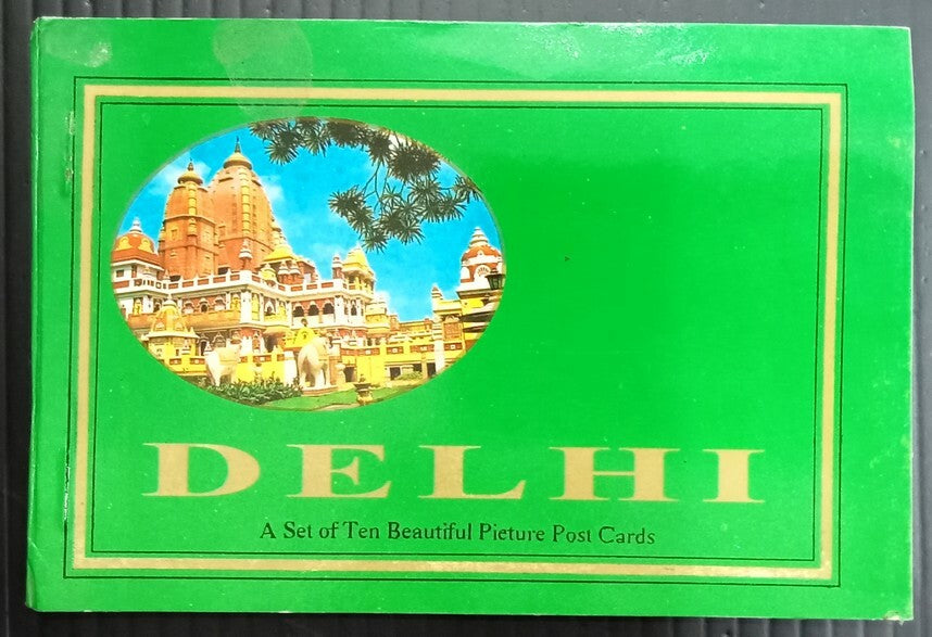 AOP India DELHI booklet of 10 colour postcards