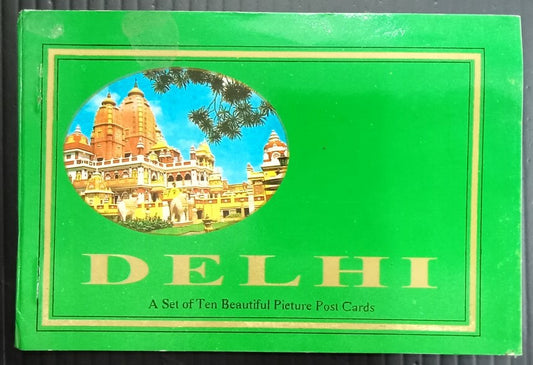 AOP India DELHI booklet of 10 colour postcards