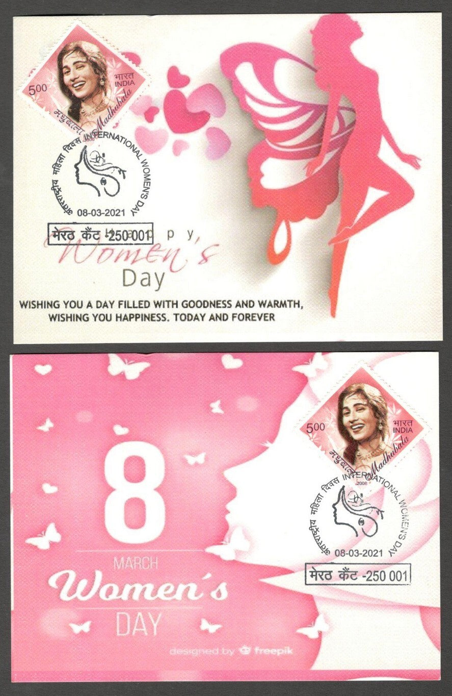 AOP India 2021 WOMEN'S DAY set of 6 special maxi cards with labels