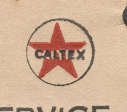 AOP India CALTEX SERVICE STATION (automobile), Bombay 1939 receipt