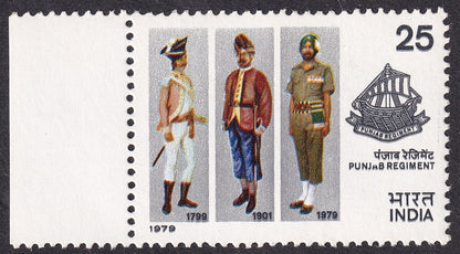 India 1978 Punjab Regiment with PUNJnB constant error MNH