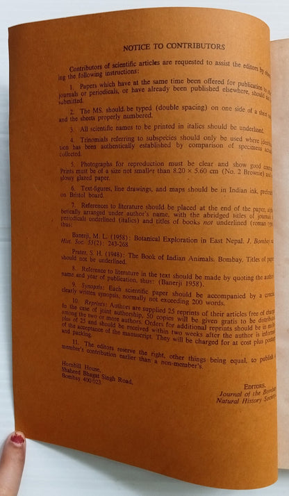 AOP India JOURNAL of the Bombay Natural History Society 1988 