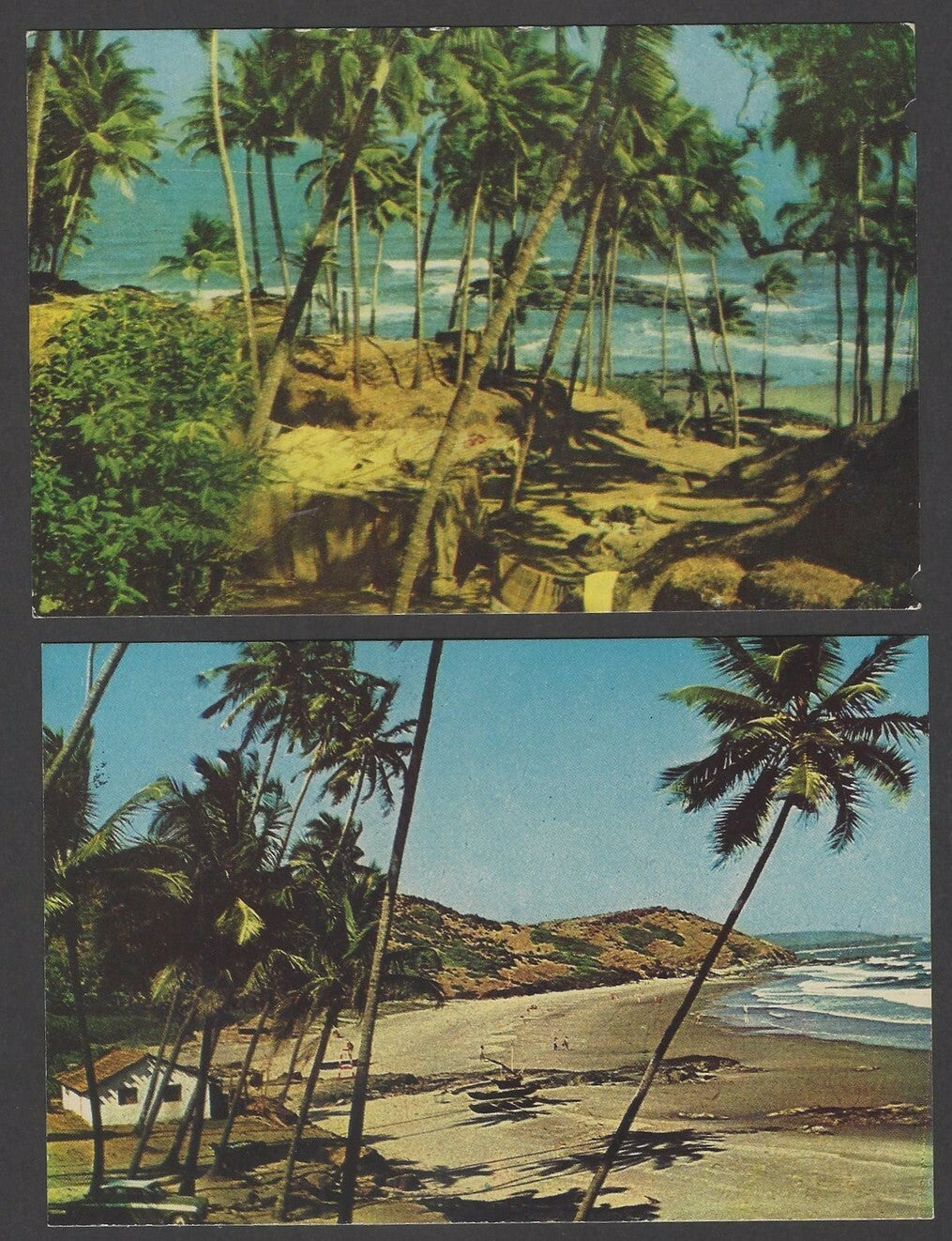 India Beaches & Sea Shores of Goa collection of c.1970s vintage postcards (9)