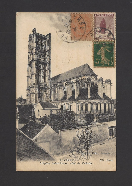 France 1918 postcard to India with better stamps