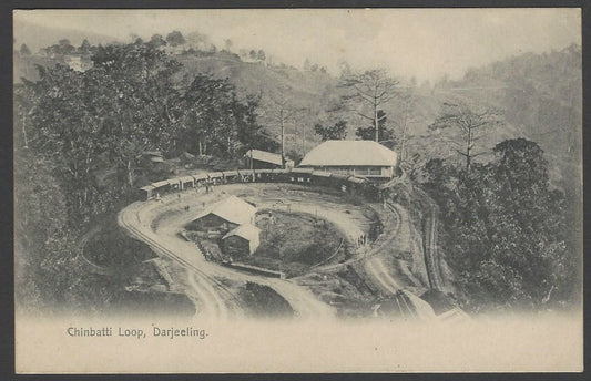 India Darjeeling Chinbatti Loop vintage postcard