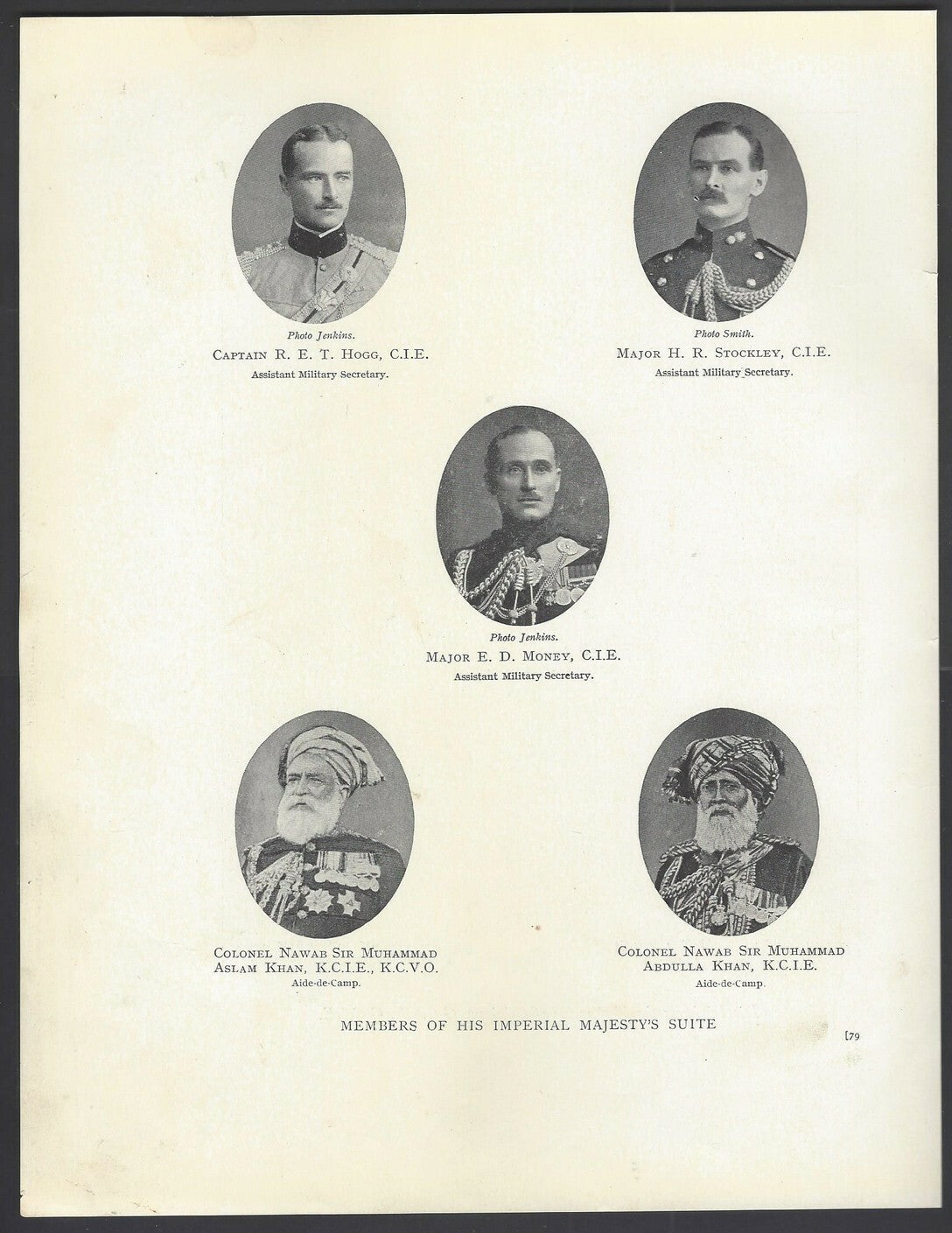 India 1912 2 sided book plate 1911 Coronation Durbar  HH THE MAHARANA OF UDAIPUR