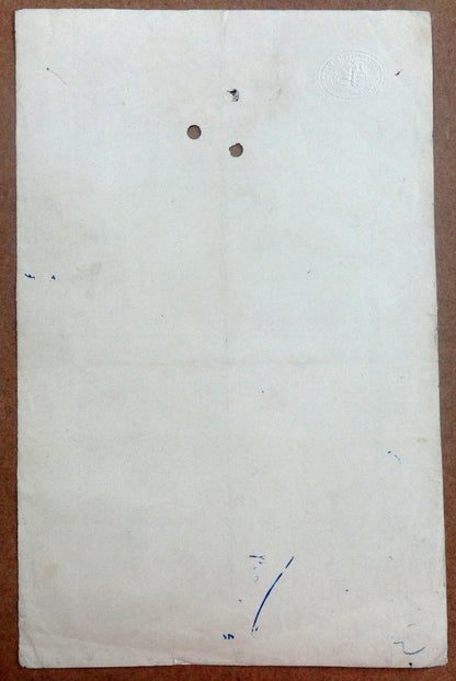 India Alwar State Court Fee 4a & Jaipur State Court Fee 8a on document used 1950