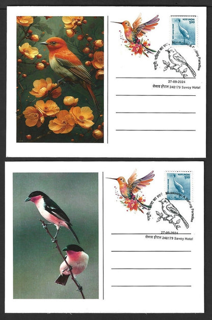 India 2024 BIRDS maximum cards (not first day) (8)