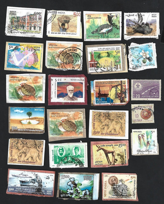 India on paper accumulation incl. se-tenants (150+ stamps)