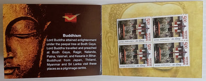 AOP India booklet 2012 Faces of Buddha issued by P&T Bihar Postal Circle