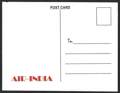 AIR INDIA FRANKFURT reprinted postcard