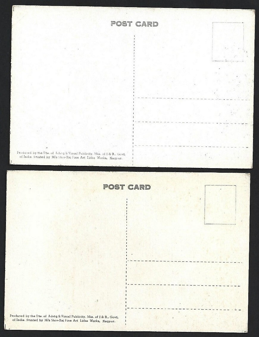 (AOP) DAMS OF INDIA vintage postcards (5)