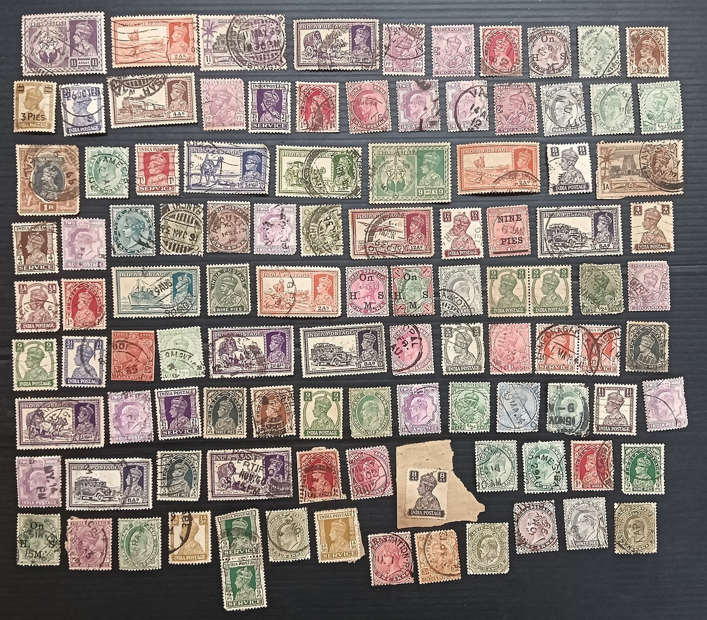India pre 1947 on & off paper accumulation (100+ stamps)