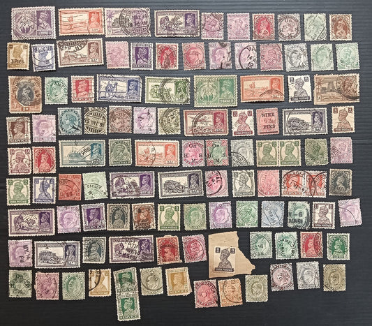 India pre 1947 on & off paper accumulation (100+ stamps)