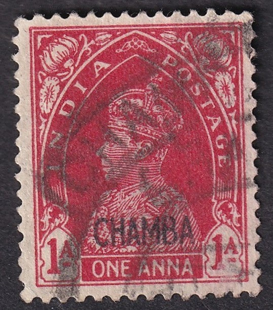 India Chamba State King George VI 1942-47 1a used. SG 101 £85