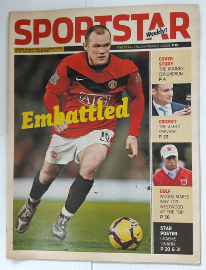 India Sportstar 2006-11 FOOTBALL cover issues 10” X 13” (5)