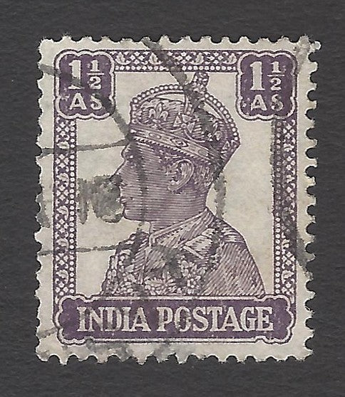 India 1940-1 KGVI 1 1/2a typo WATERMARK INVERTED SG 269cw £40.00