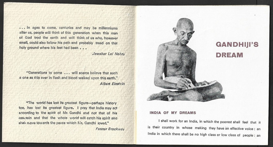 India Gandhi 1969 set of 4 in commemorative folder