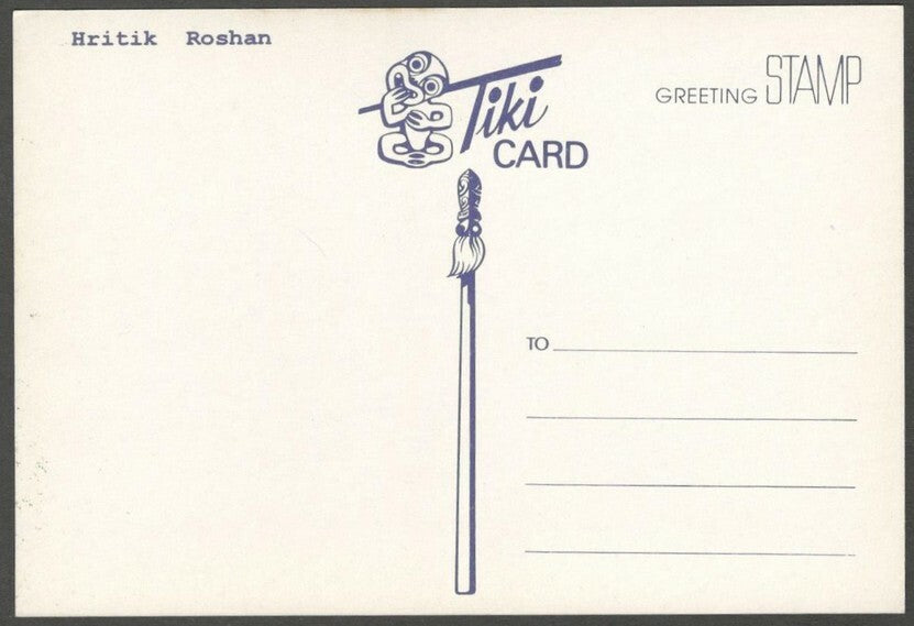 AOP India Bollywood vintage postcard HRITHIK ROSHAN
