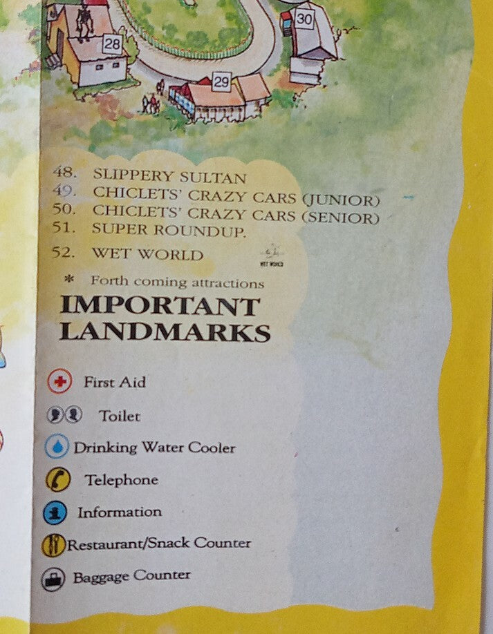 AOP India 1990's Amuzement Park Essel World Promotional Brochure 