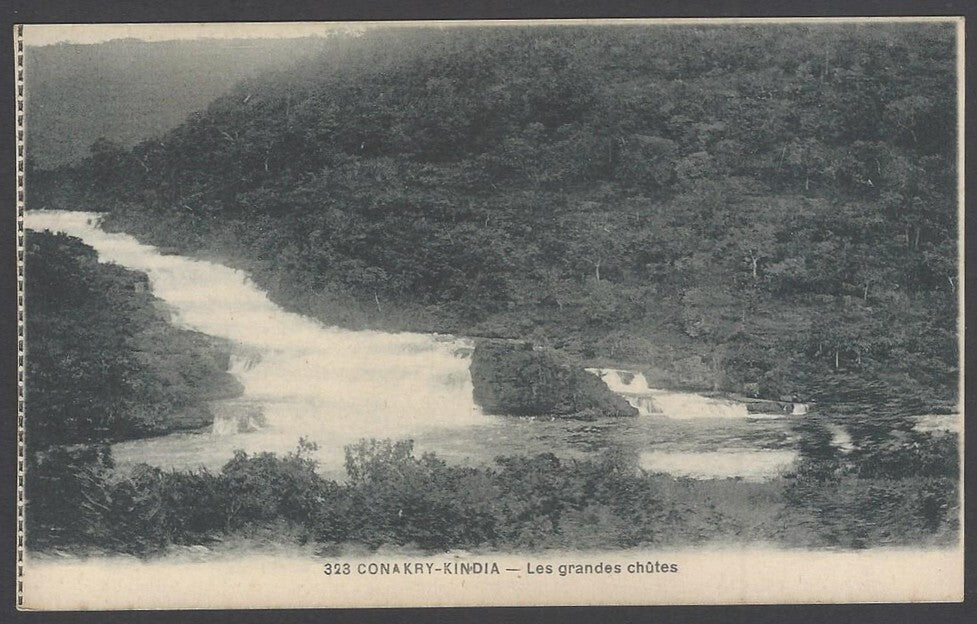 AOP CONAKRY-KINDIA- Les grandes chutes Hotel vintage postcard