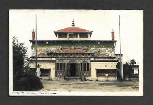 Ghum Monastery Darjeeling vintage colored postcard – BUDDHISM India