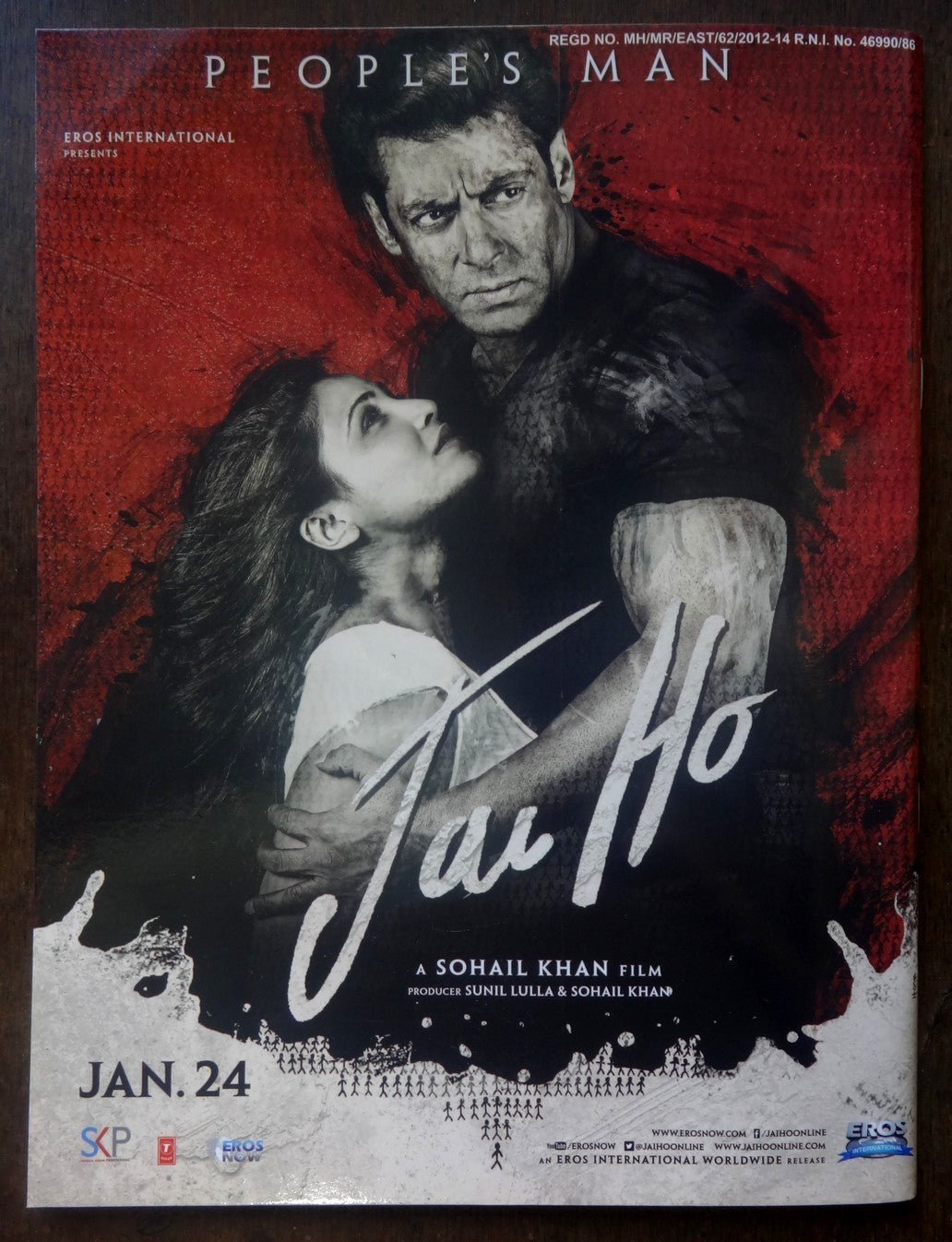 Bollywood Trade magazine COMPLETE CINEMA 18 Jan 2014 – Salman Khan JAI HO cover