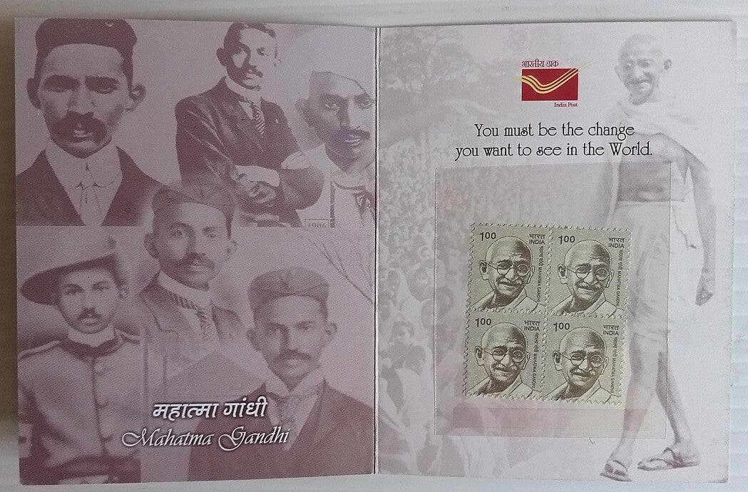 AOP India booklet 2012? Gandhi issued by Philatelic Bureau, Rajasthan
