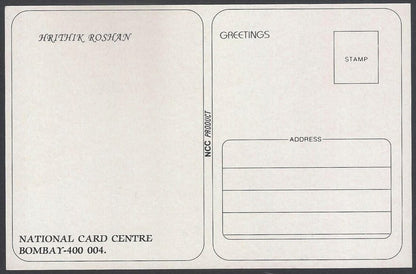 AOP India Bollywood vintage postcard - HRITHIK ROSHAN