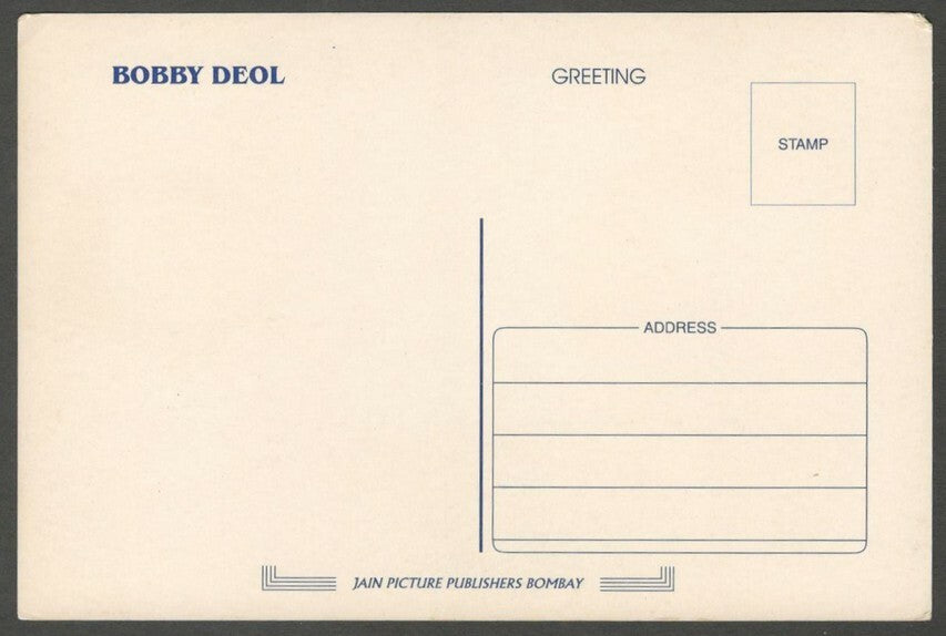 AOP India Bollywood vintage postcard BOBBY DEOL