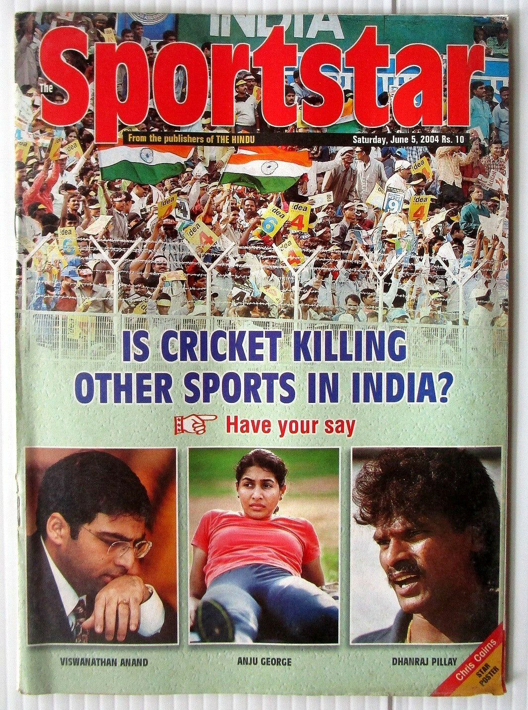 India Sports Star 2004 with much Cricket coverage (5 issues)
