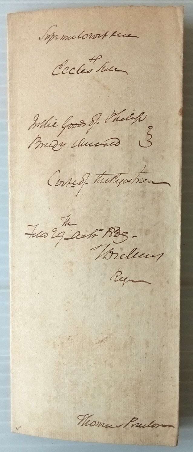 AOP India 1839 Supreme Court, Fort Williams, Calcutta document	