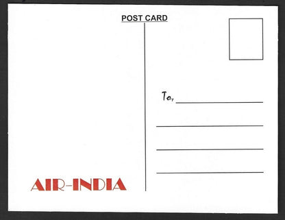 AIR INDIA PARIS reprinted postcard