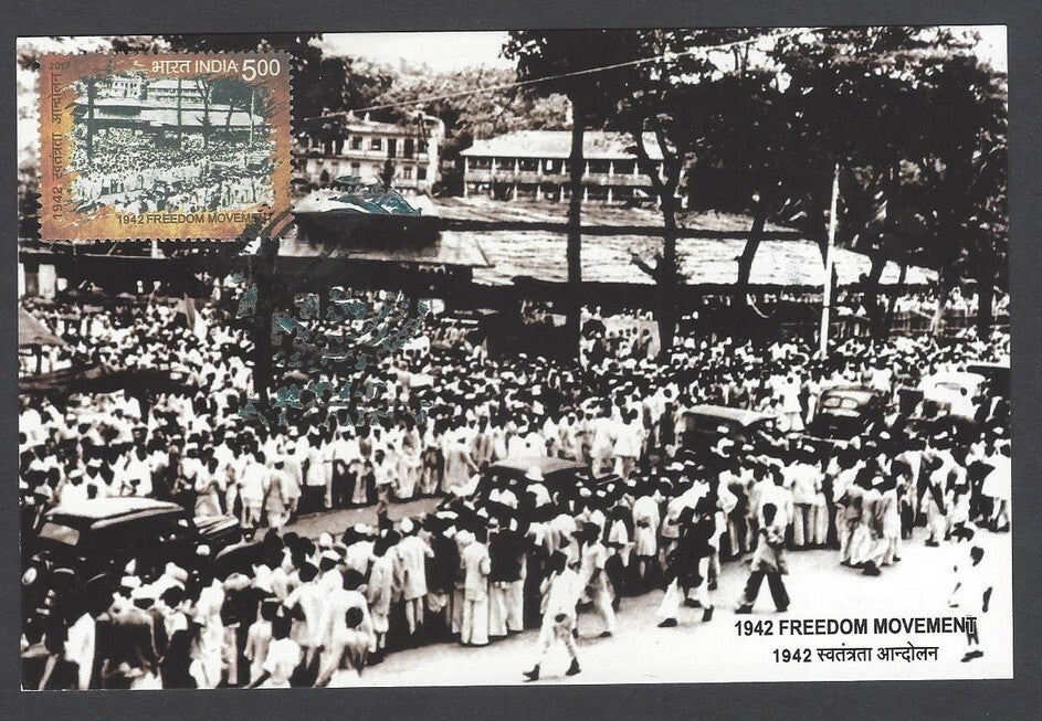 AOP India 2017 Freedom Movement Gandhi maxi card Massive Protest March