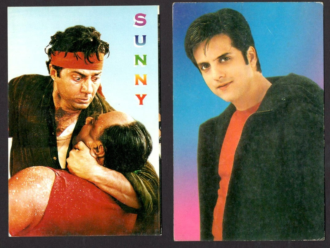 India Bollywood vintage postcards ACTORS (9)