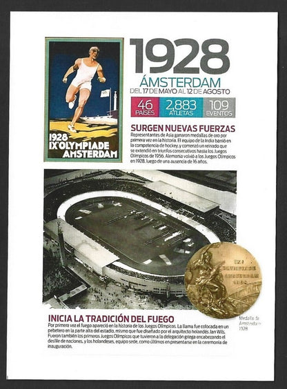 India 2024 Olympics private AMSTERDAM 1928 maxi card
